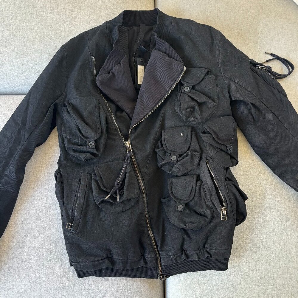 Army of Me Cargo Bomber Jacket Size S NWT